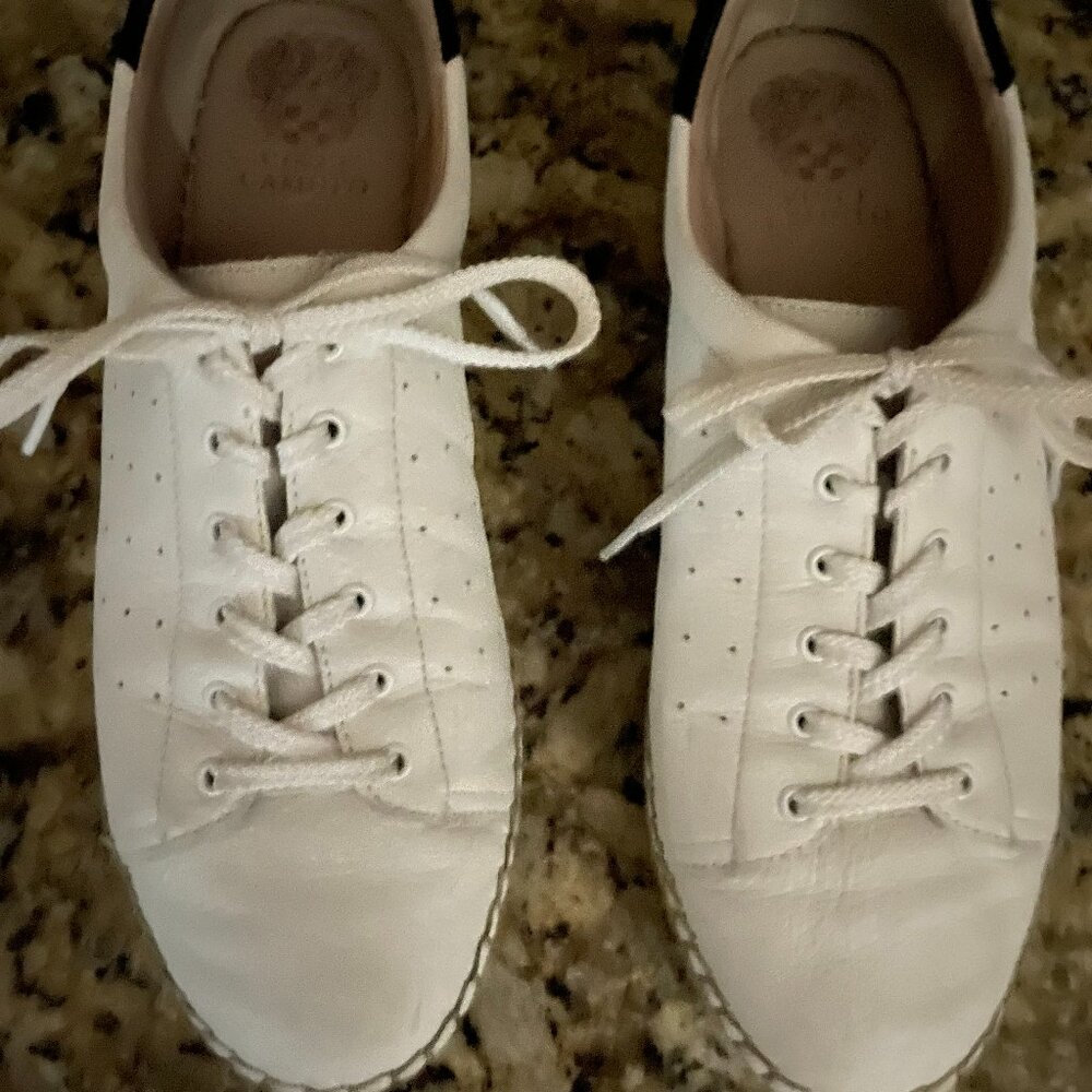 Vince Camuto, Jinny Leather Espadrille/Platform Sneaker, Size 11